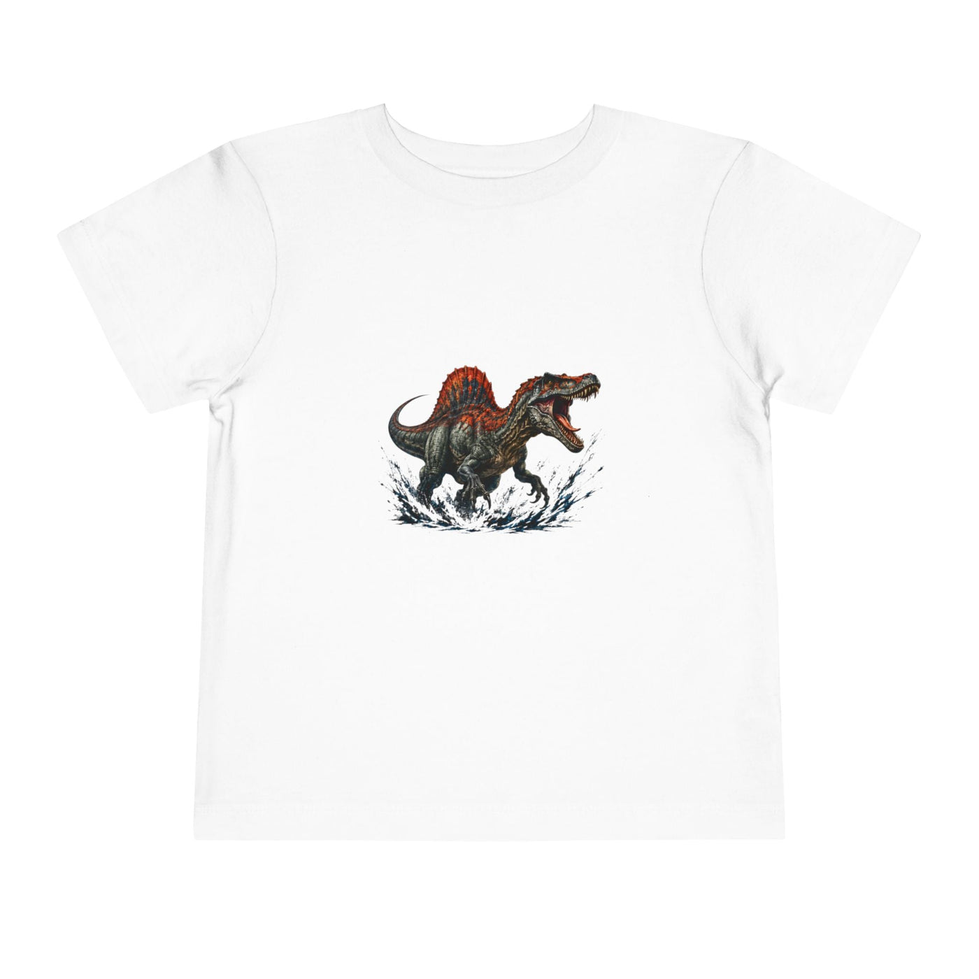 Toddler Tee — Roaring Spinosaurus Dinosaur Graphic Shirt - Front Patch Kids Co.