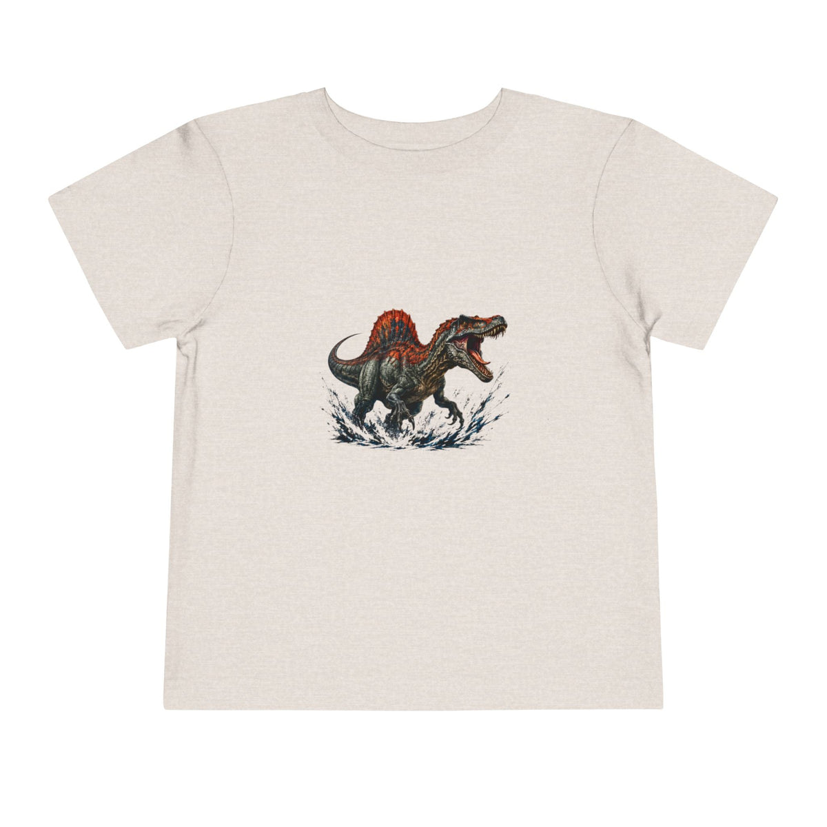 Toddler Tee — Roaring Spinosaurus Dinosaur Graphic Shirt - Front Patch Kids Co.
