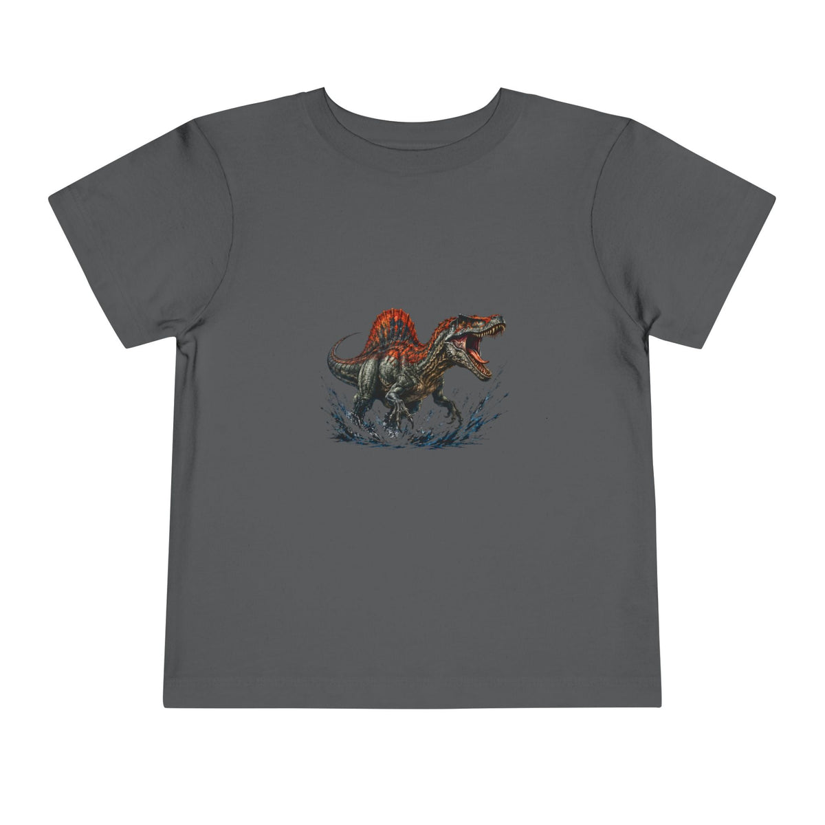 Toddler Tee — Roaring Spinosaurus Dinosaur Graphic Shirt - Front Patch Kids Co.