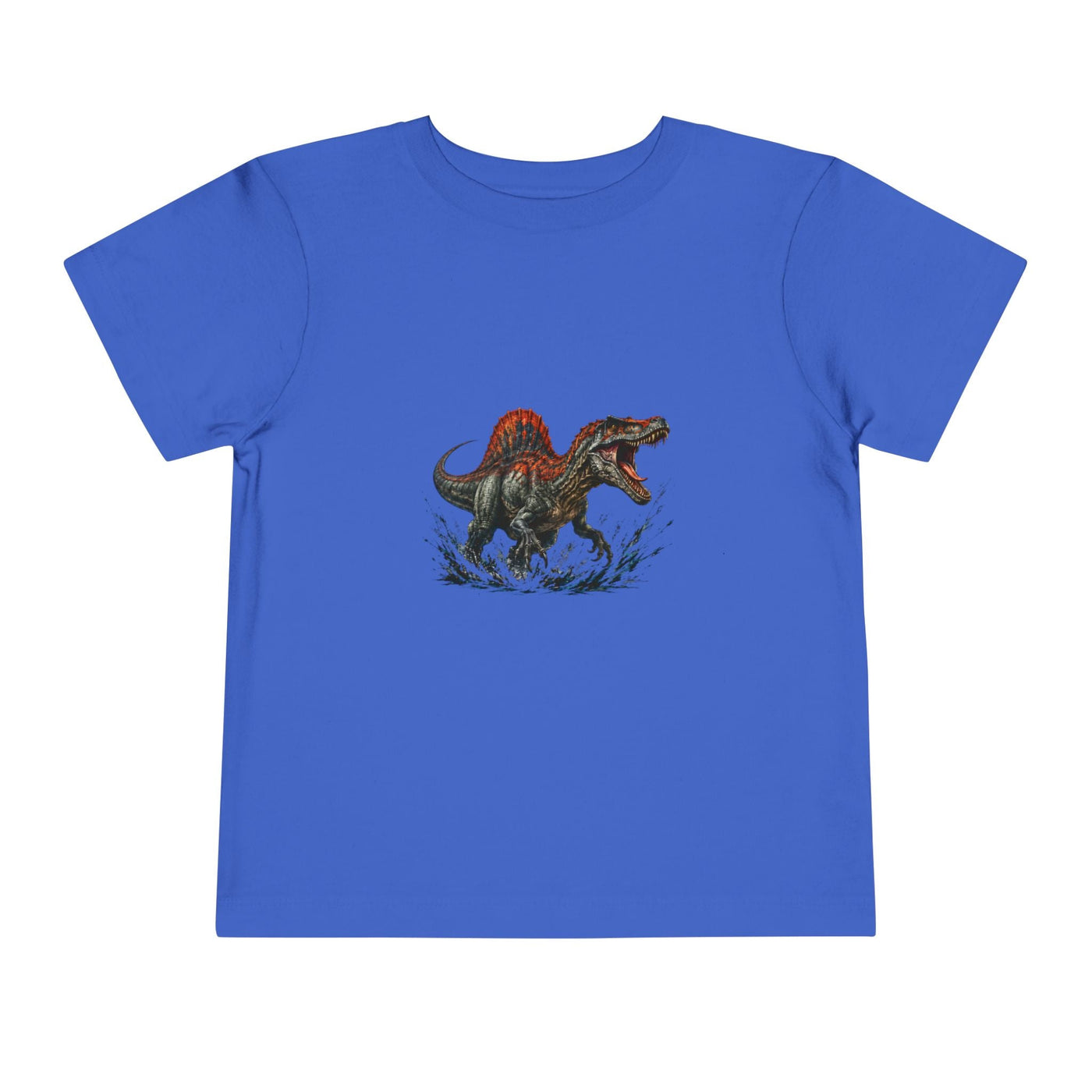 Toddler Tee — Roaring Spinosaurus Dinosaur Graphic Shirt - Front Patch Kids Co.