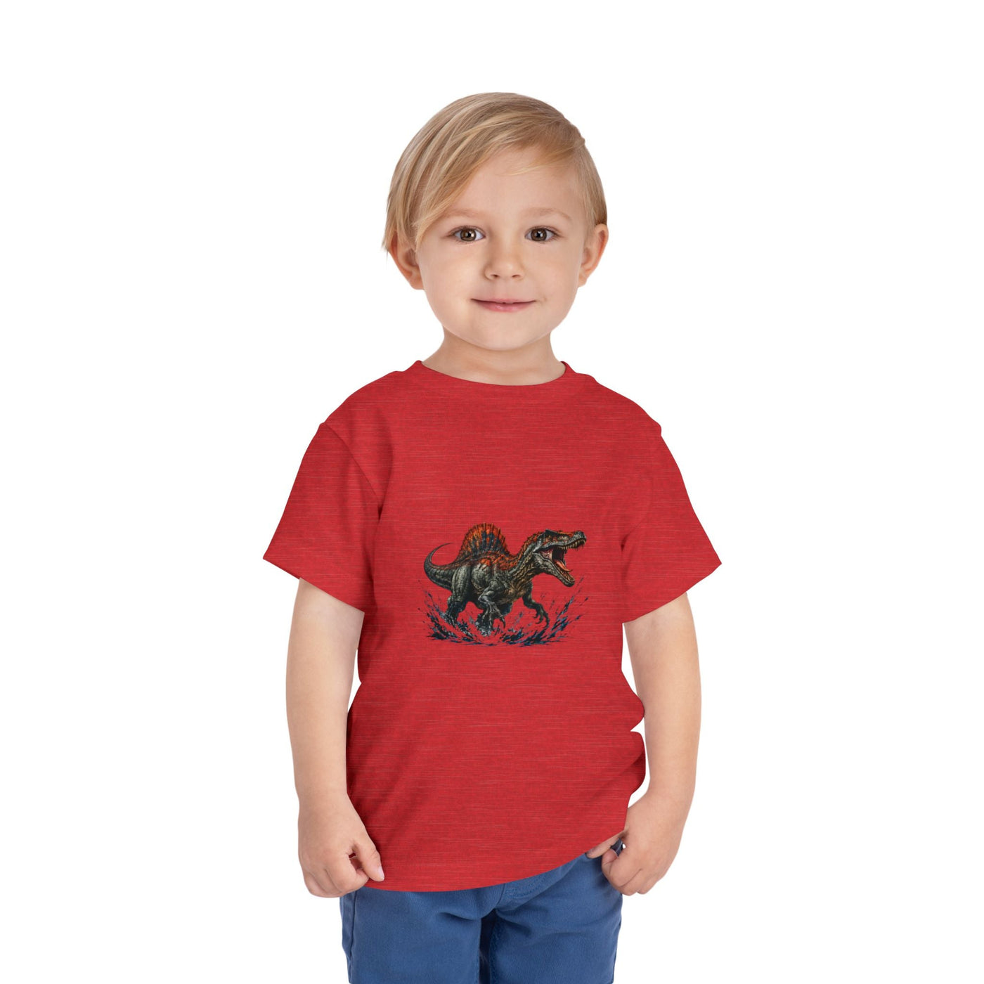 Toddler Tee — Roaring Spinosaurus Dinosaur Graphic Shirt - Front Patch Kids Co.