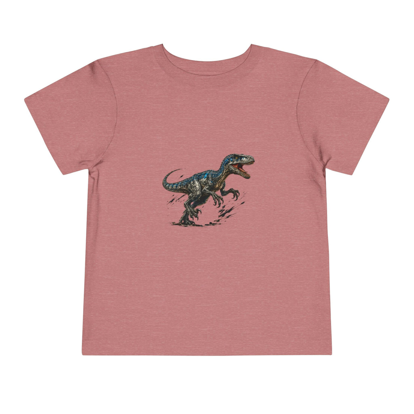 Toddler Tee — Running Velociraptor Dinosaur Graphic - Front Patch Kids Co.