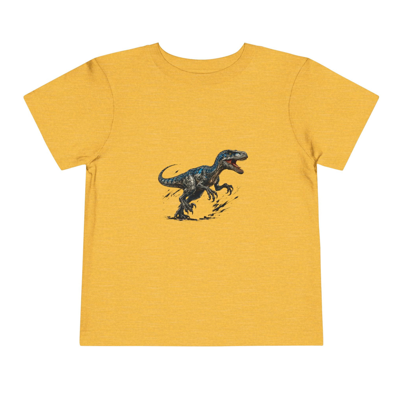 Toddler Tee — Running Velociraptor Dinosaur Graphic - Front Patch Kids Co.