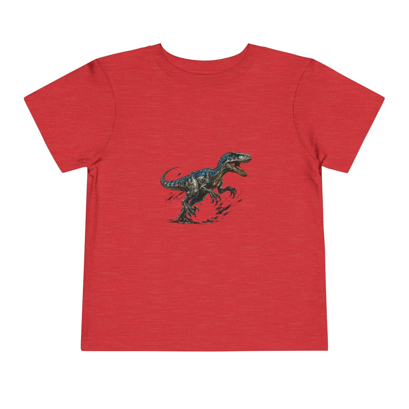 Toddler Tee — Running Velociraptor Dinosaur Graphic - Front Patch Kids Co.