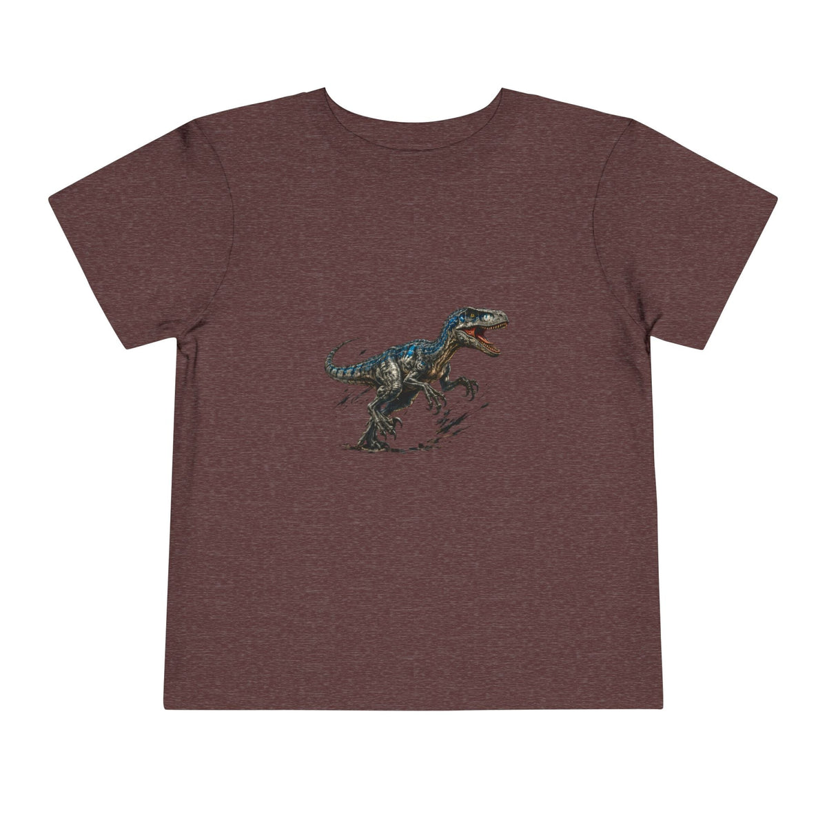 Toddler Tee — Running Velociraptor Dinosaur Graphic - Front Patch Kids Co.