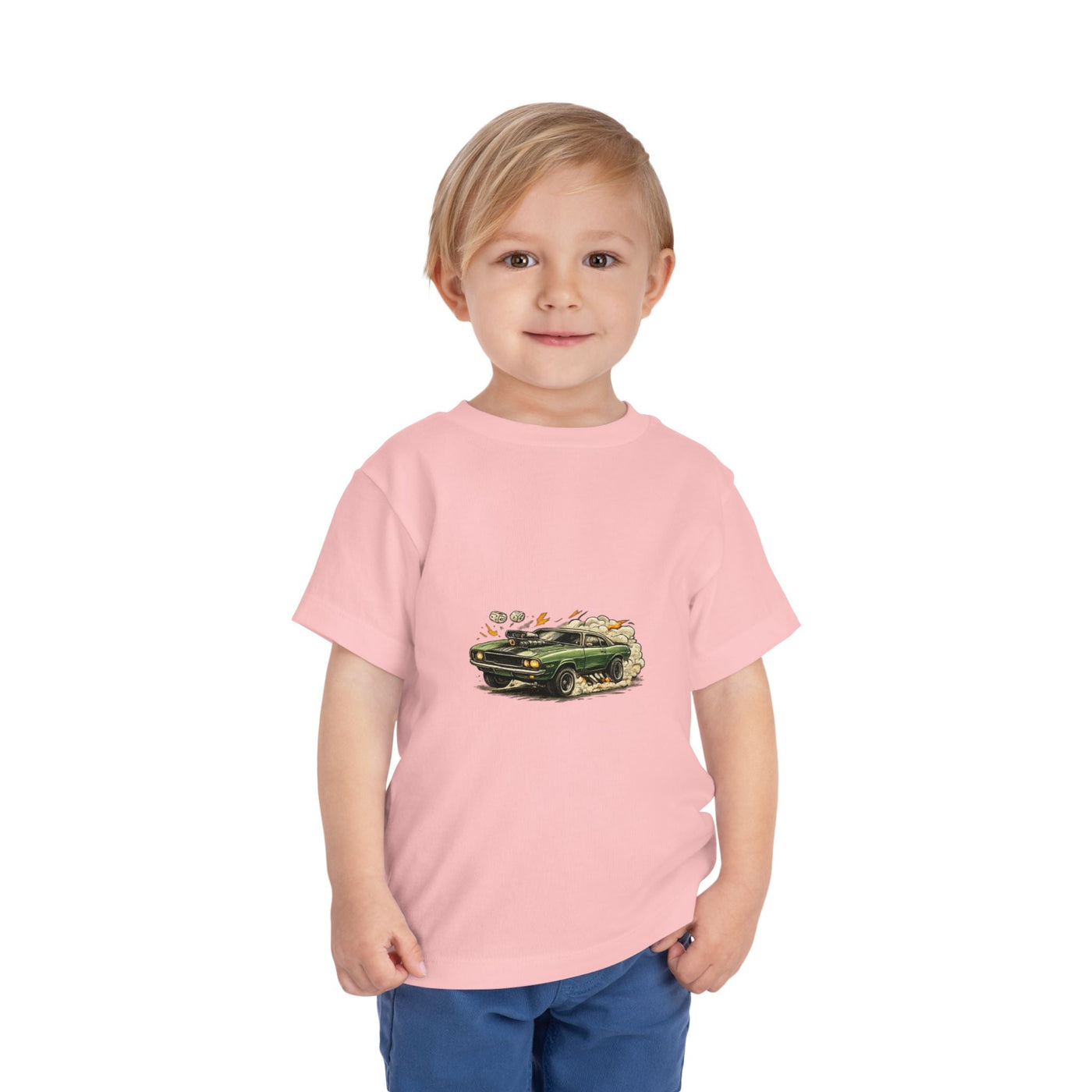 Toddler Tee – Vintage Green Truck Graphic - Front Patch Kids Co.