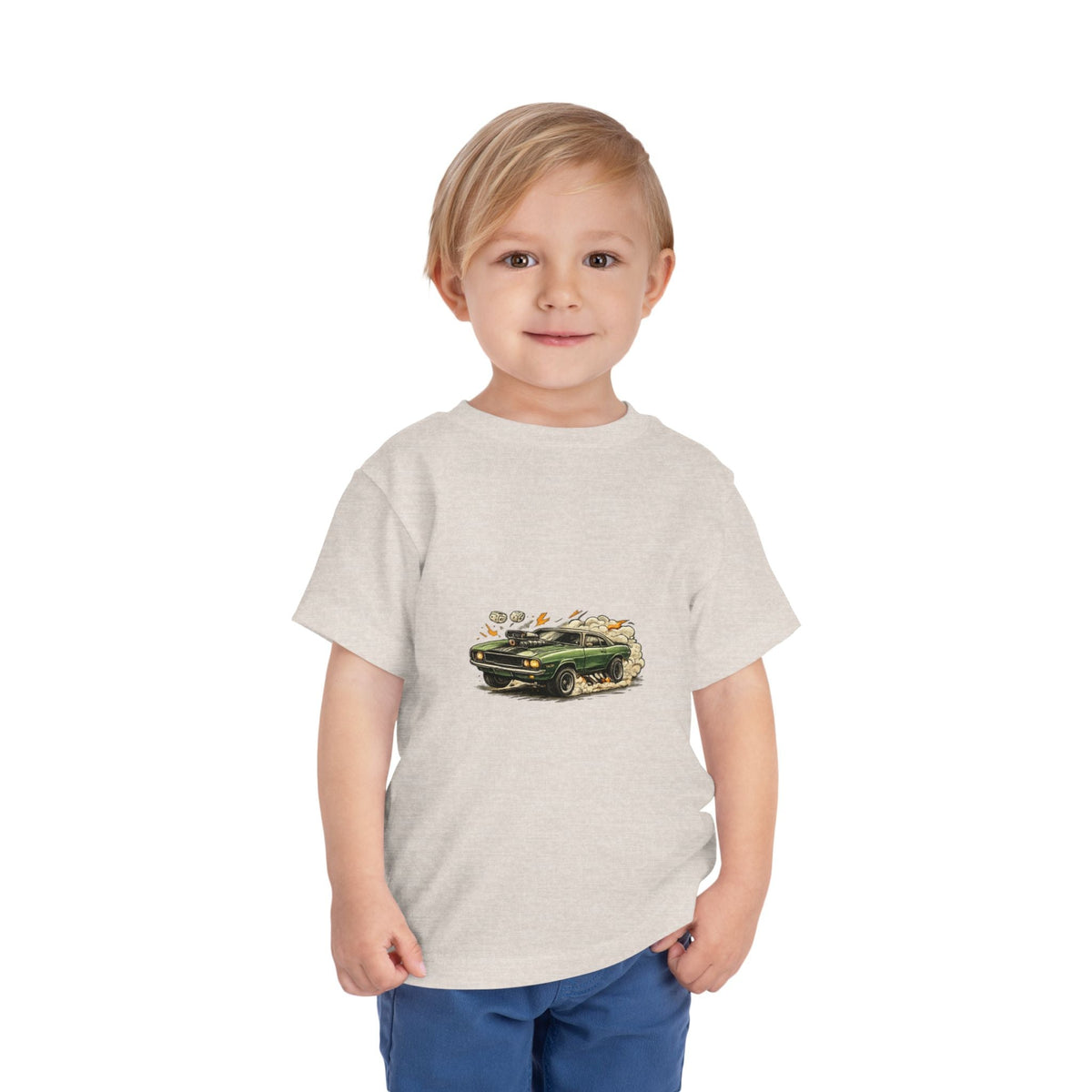 Toddler Tee – Vintage Green Truck Graphic - Front Patch Kids Co.