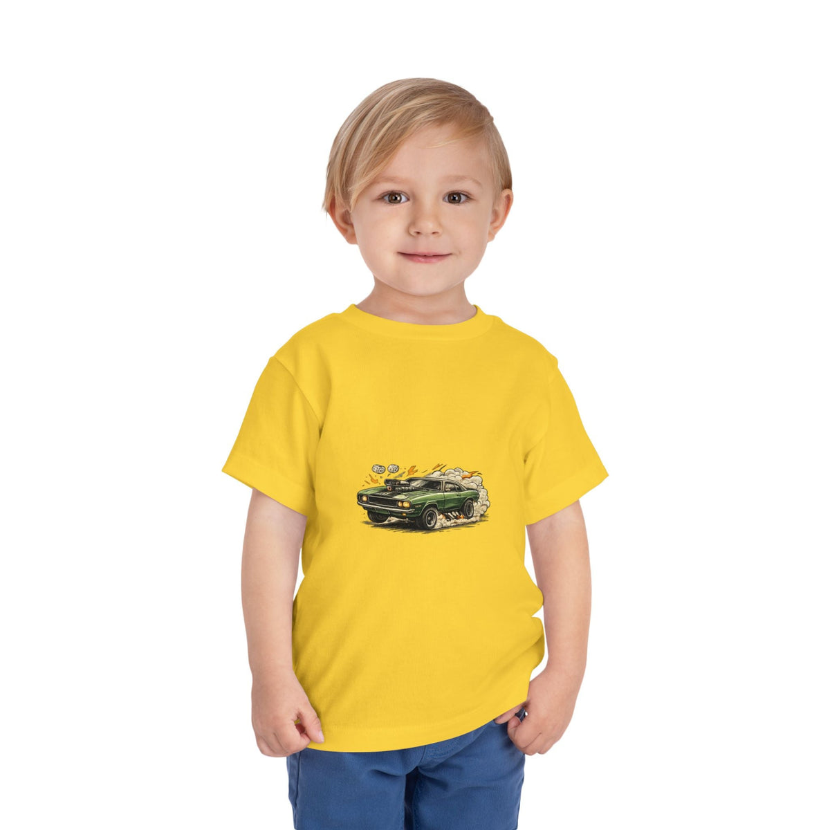 Toddler Tee – Vintage Green Truck Graphic - Front Patch Kids Co.