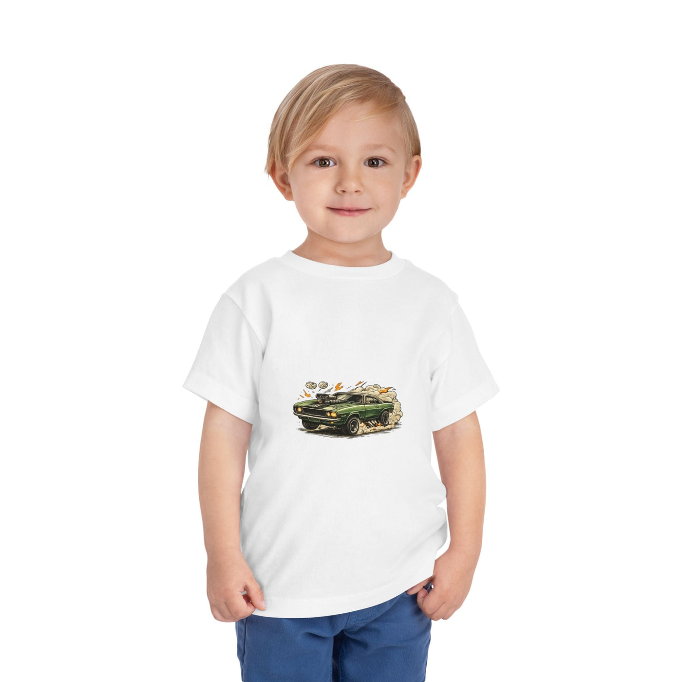 Toddler Tee – Vintage Green Truck Graphic - Front Patch Kids Co.
