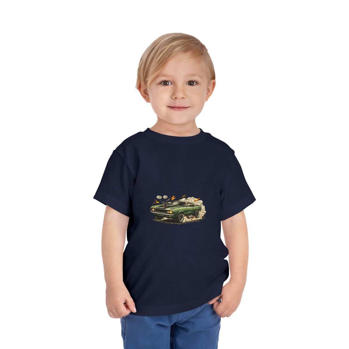 Toddler Tee – Vintage Green Truck Graphic - Front Patch Kids Co.