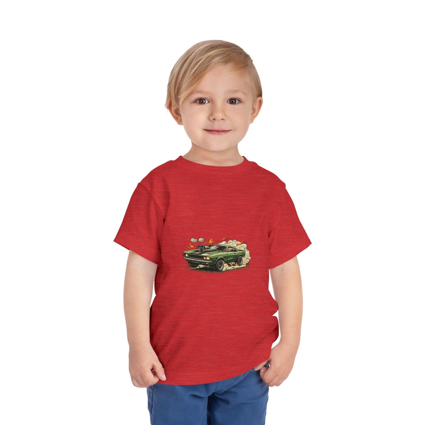 Toddler Tee – Vintage Green Truck Graphic - Front Patch Kids Co.