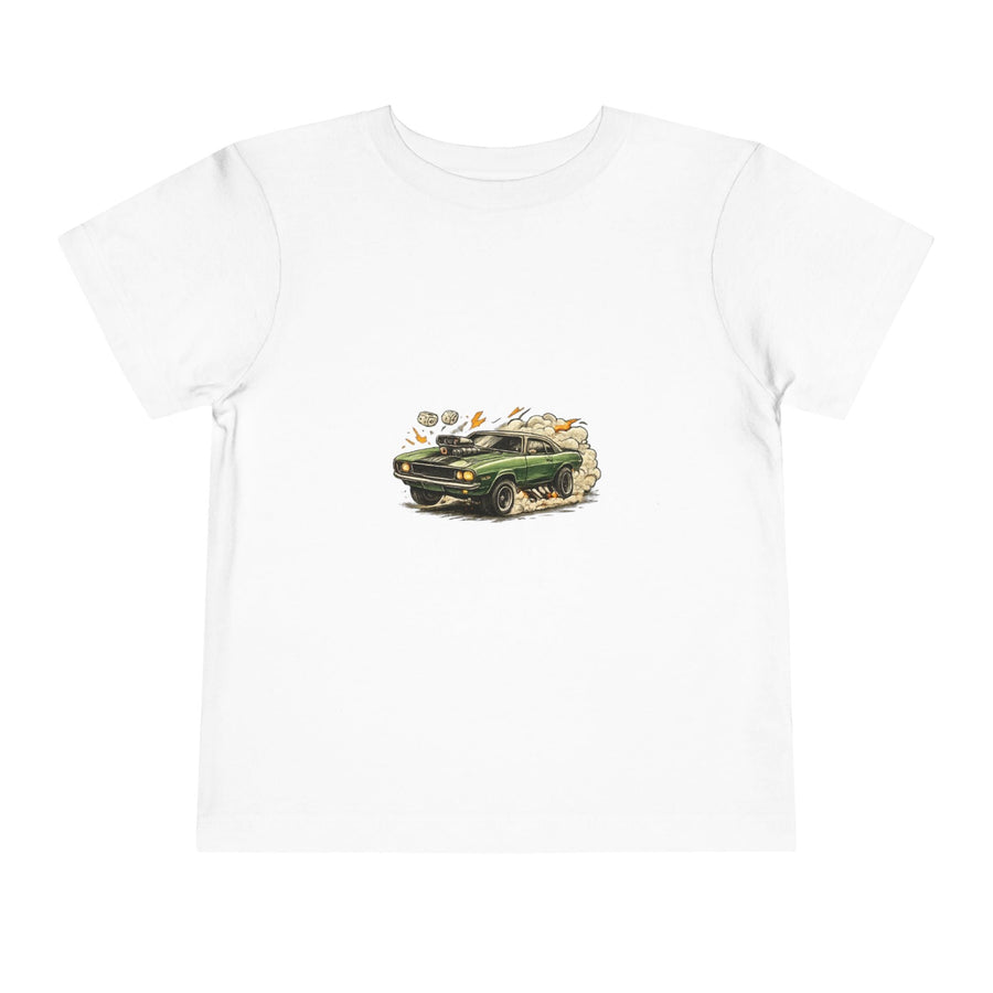 Toddler Tee – Vintage Green Truck Graphic - Front Patch Kids Co.