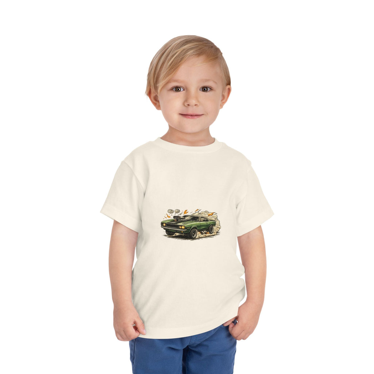 Toddler Tee – Vintage Green Truck Graphic - Front Patch Kids Co.
