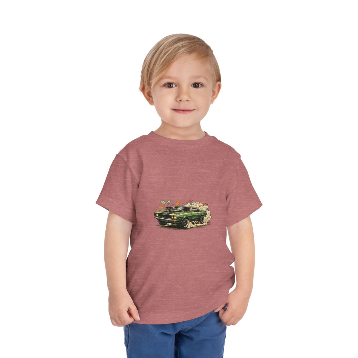 Toddler Tee – Vintage Green Truck Graphic - Front Patch Kids Co.