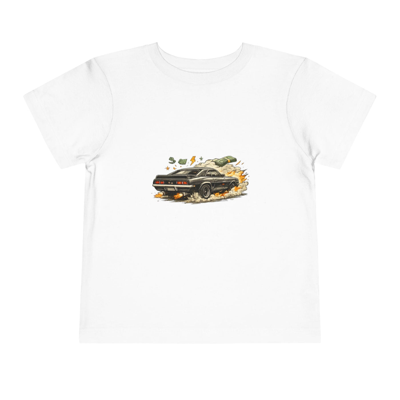 Toddler Tee — Vintage Muscle Car Racing Graphic Shirt - Front Patch Kids Co.
