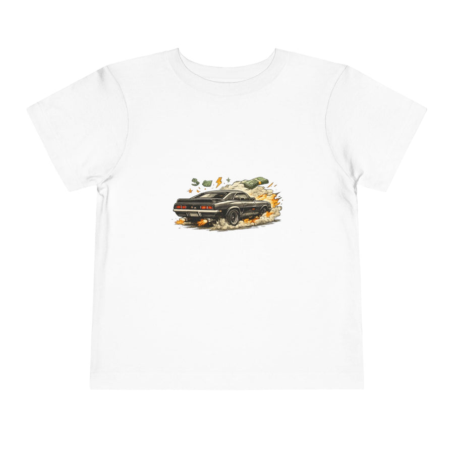 Toddler Tee — Vintage Muscle Car Racing Graphic Shirt - Front Patch Kids Co.