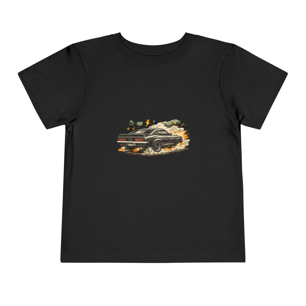 Toddler Tee — Vintage Muscle Car Racing Graphic Shirt - Front Patch Kids Co.
