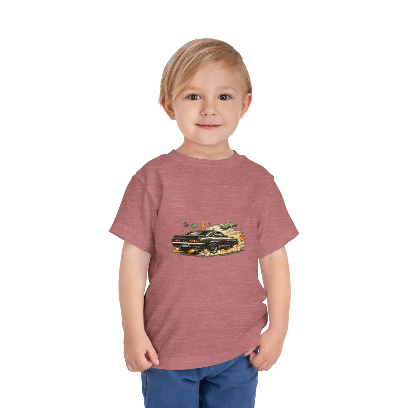 Toddler Tee — Vintage Muscle Car Racing Graphic Shirt - Front Patch Kids Co.