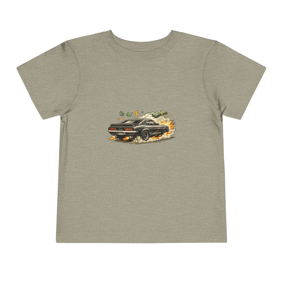 Toddler Tee — Vintage Muscle Car Racing Graphic Shirt - Front Patch Kids Co.