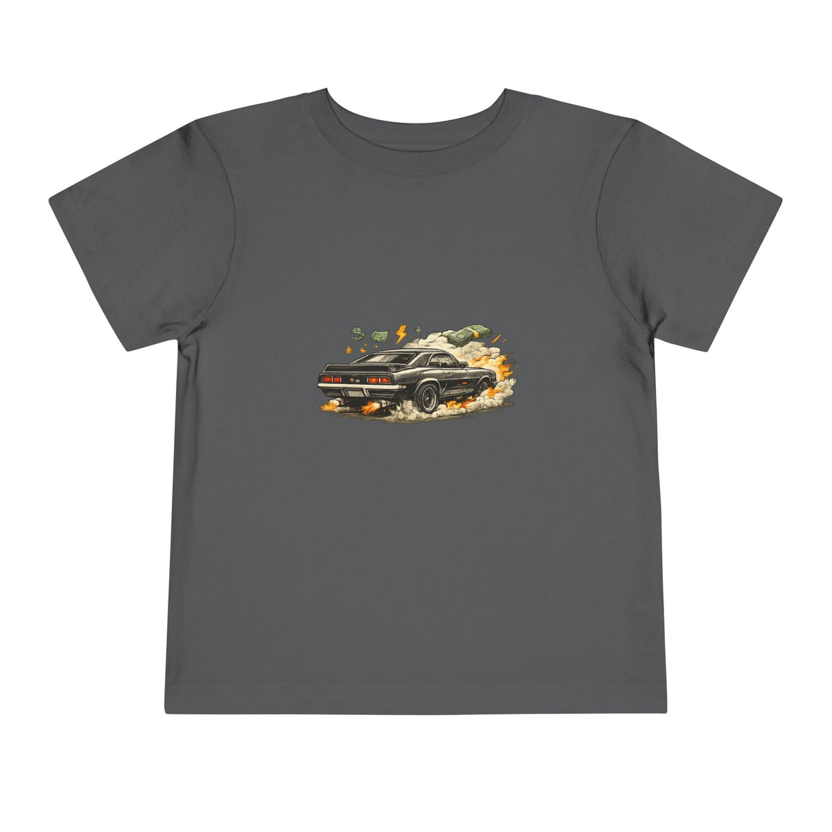 Toddler Tee — Vintage Muscle Car Racing Graphic Shirt - Front Patch Kids Co.