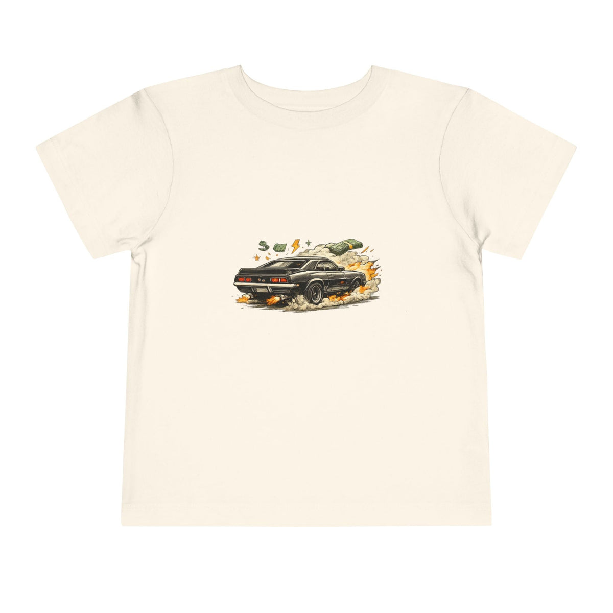 Toddler Tee — Vintage Muscle Car Racing Graphic Shirt - Front Patch Kids Co.