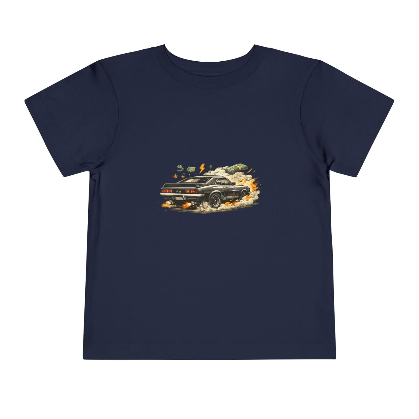 Toddler Tee — Vintage Muscle Car Racing Graphic Shirt - Front Patch Kids Co.