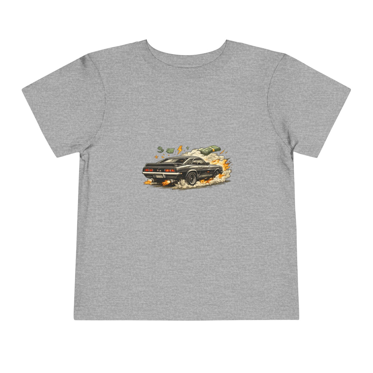 Toddler Tee — Vintage Muscle Car Racing Graphic Shirt - Front Patch Kids Co.