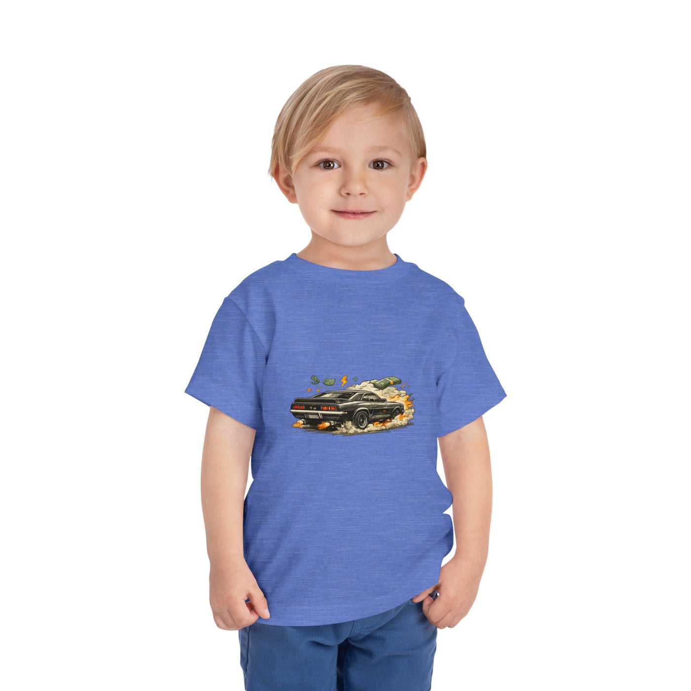 Toddler Tee — Vintage Muscle Car Racing Graphic Shirt - Front Patch Kids Co.