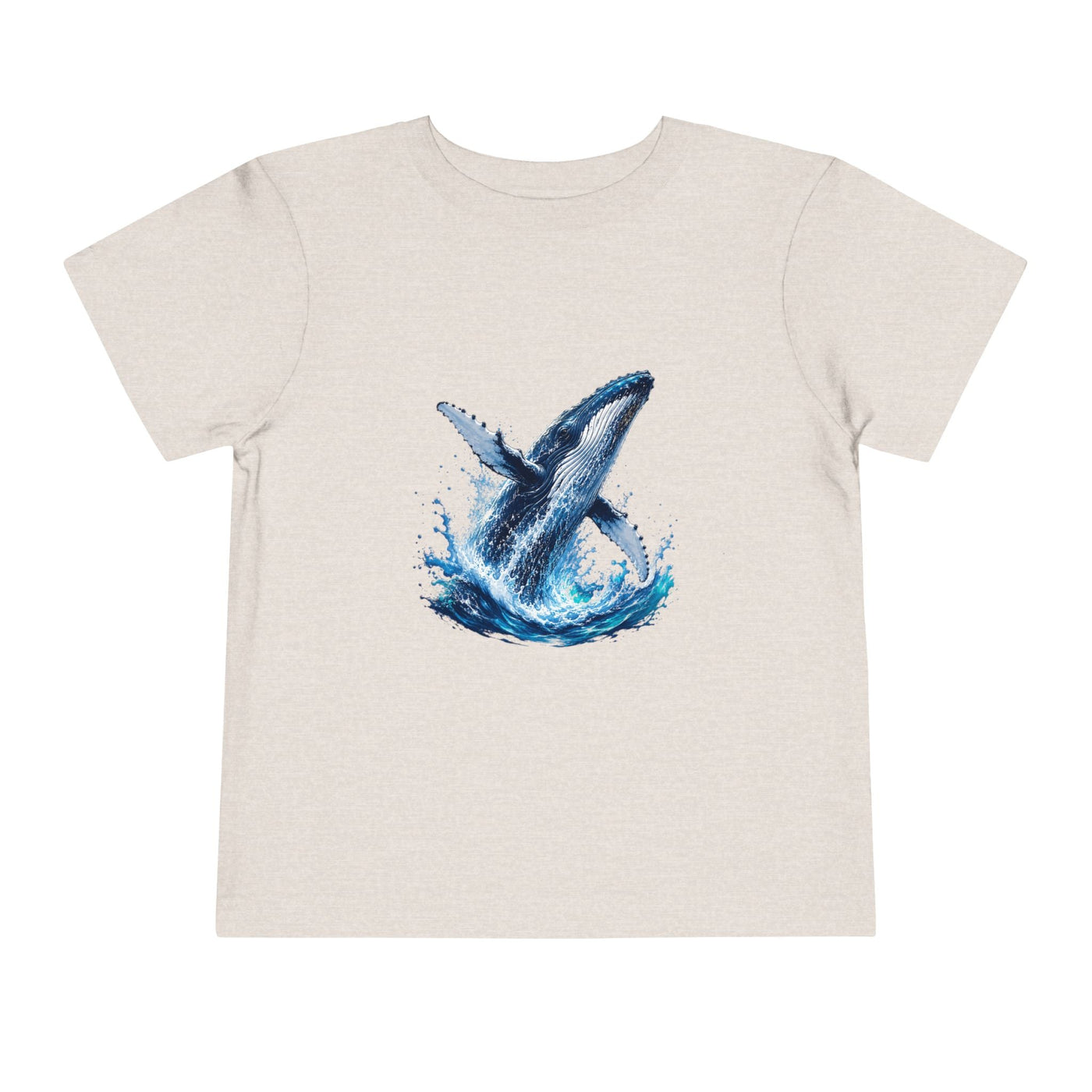 Toddler Tee — Watercolor Breaching Whale Graphic - Front Patch Kids Co.