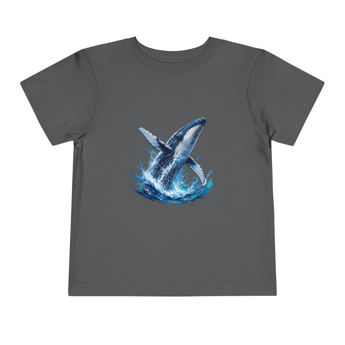 Toddler Tee — Watercolor Breaching Whale Graphic - Front Patch Kids Co.