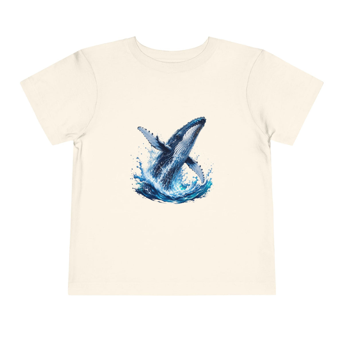 Toddler Tee — Watercolor Breaching Whale Graphic - Front Patch Kids Co.