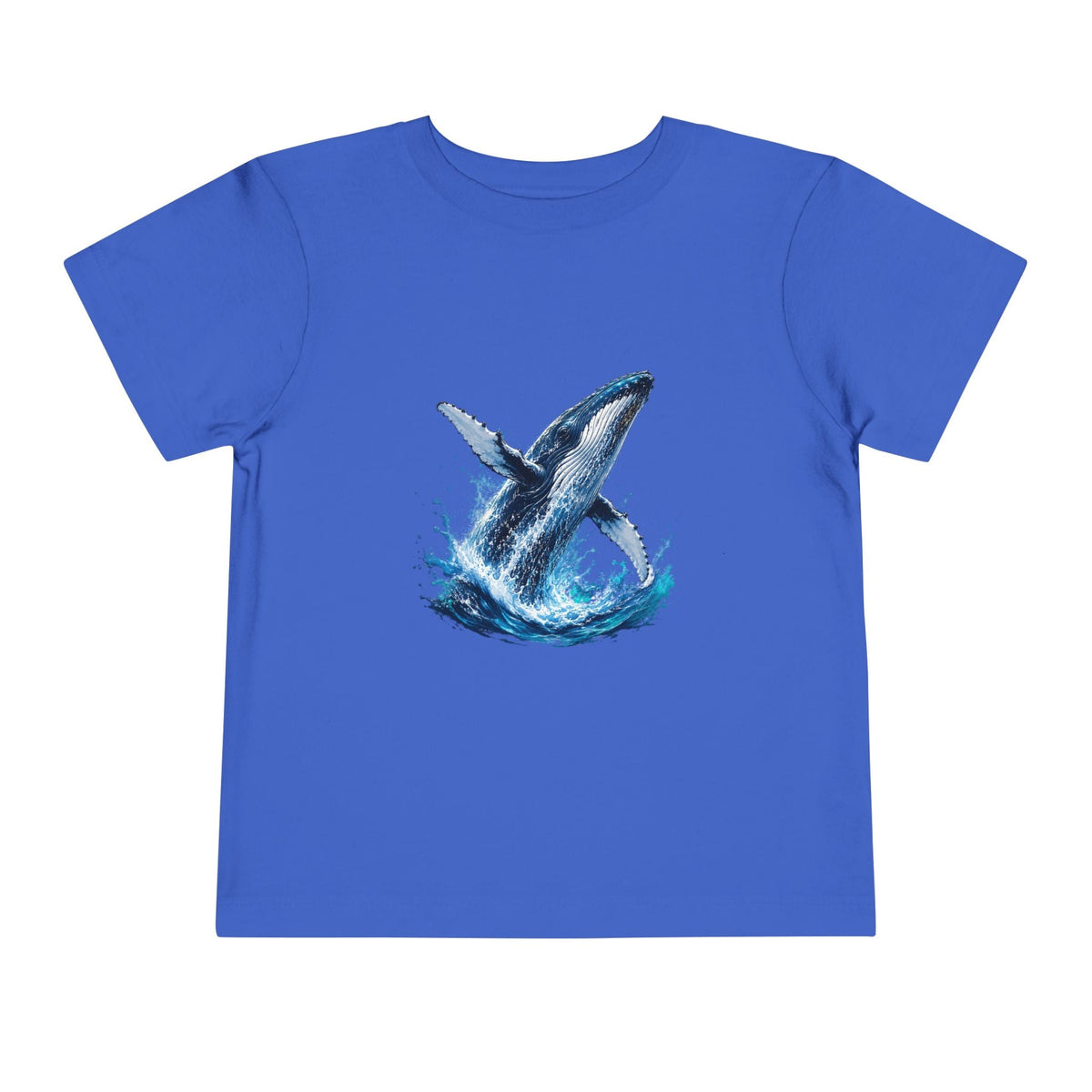 Toddler Tee — Watercolor Breaching Whale Graphic - Front Patch Kids Co.