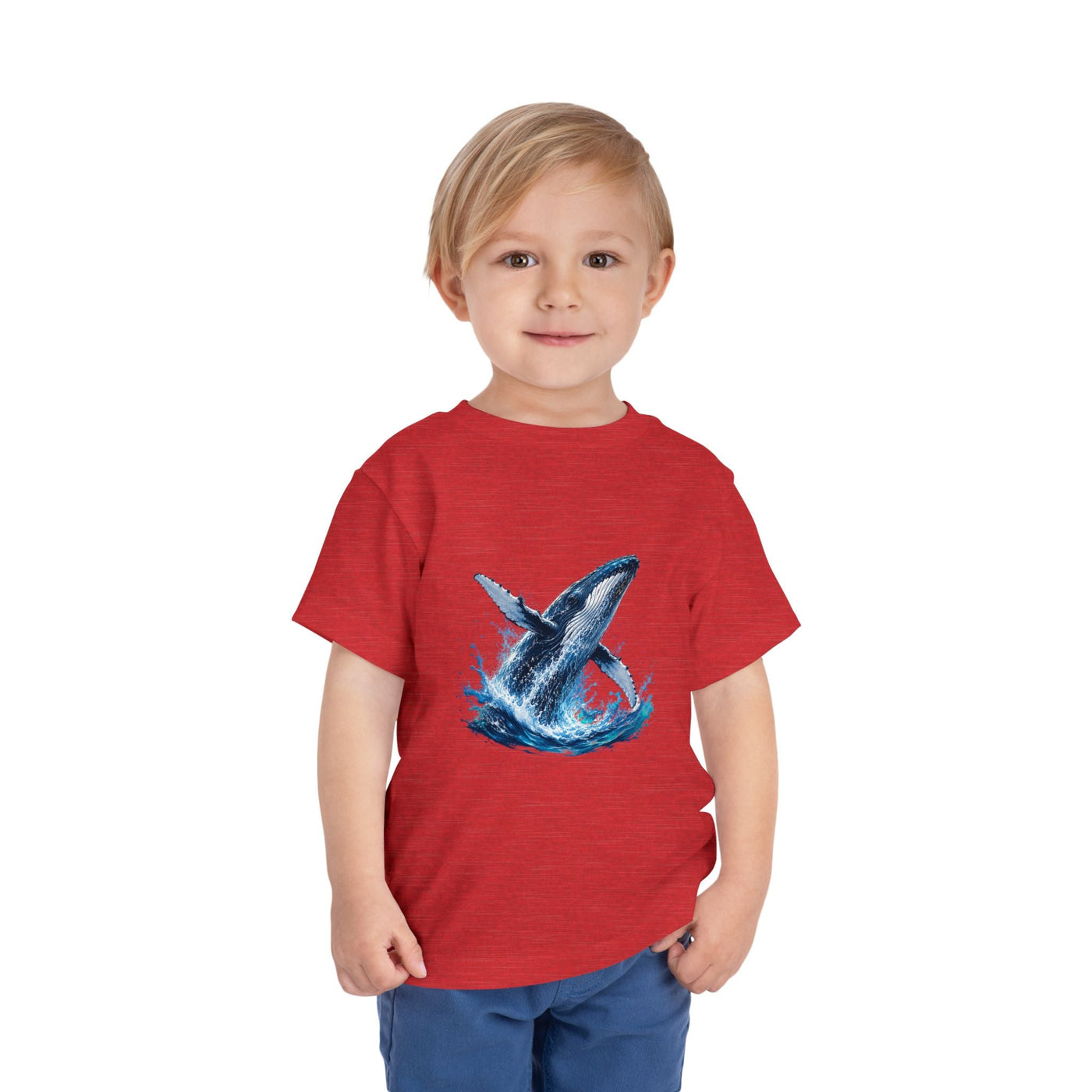 Toddler Tee — Watercolor Breaching Whale Graphic - Front Patch Kids Co.