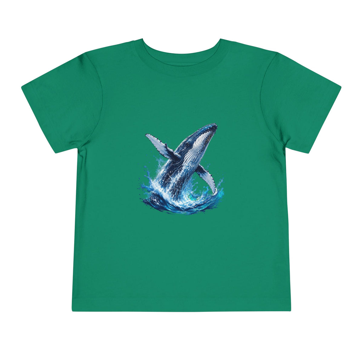 Toddler Tee — Watercolor Breaching Whale Graphic - Front Patch Kids Co.