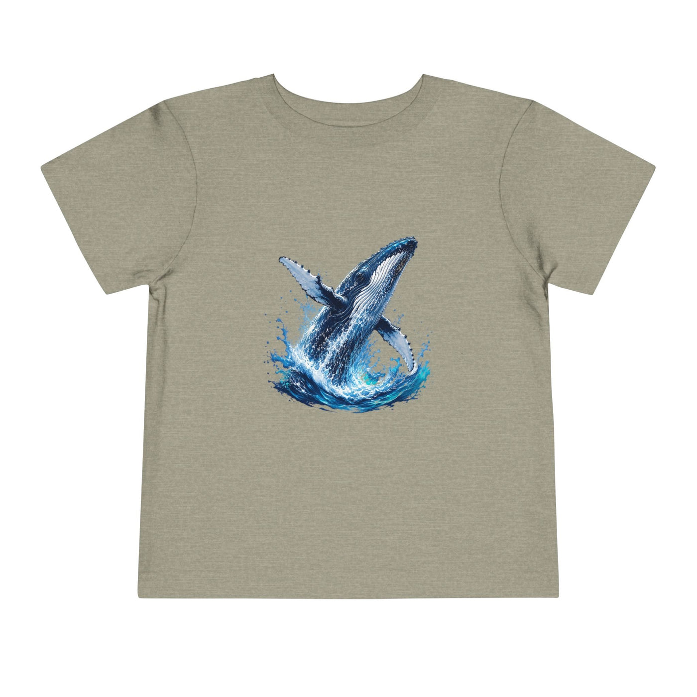 Toddler Tee — Watercolor Breaching Whale Graphic - Front Patch Kids Co.