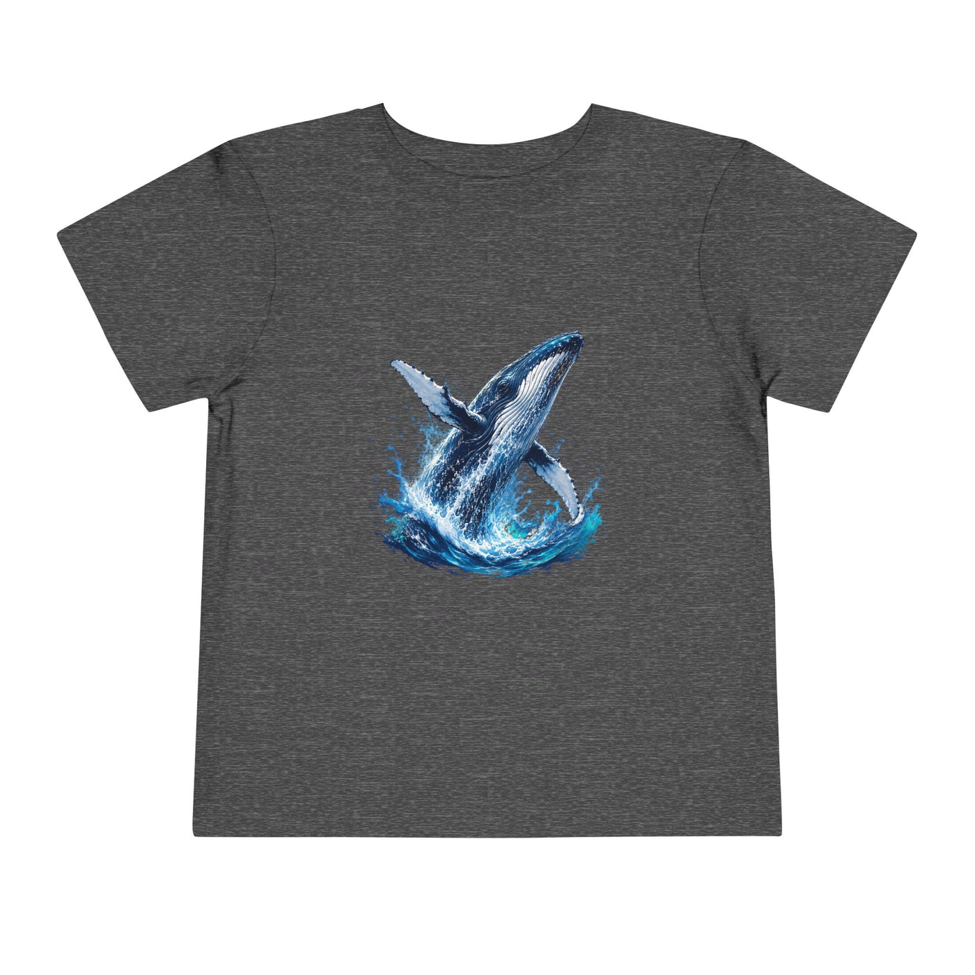Toddler Tee — Watercolor Breaching Whale Graphic - Front Patch Kids Co.