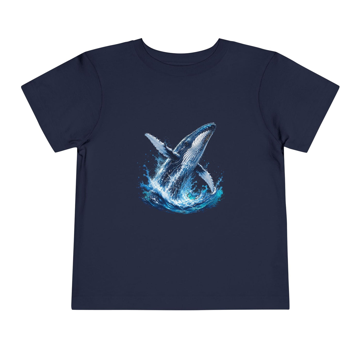 Toddler Tee — Watercolor Breaching Whale Graphic - Front Patch Kids Co.