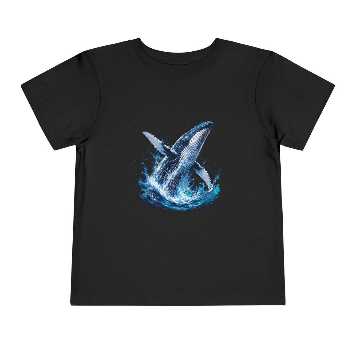 Toddler Tee — Watercolor Breaching Whale Graphic - Front Patch Kids Co.