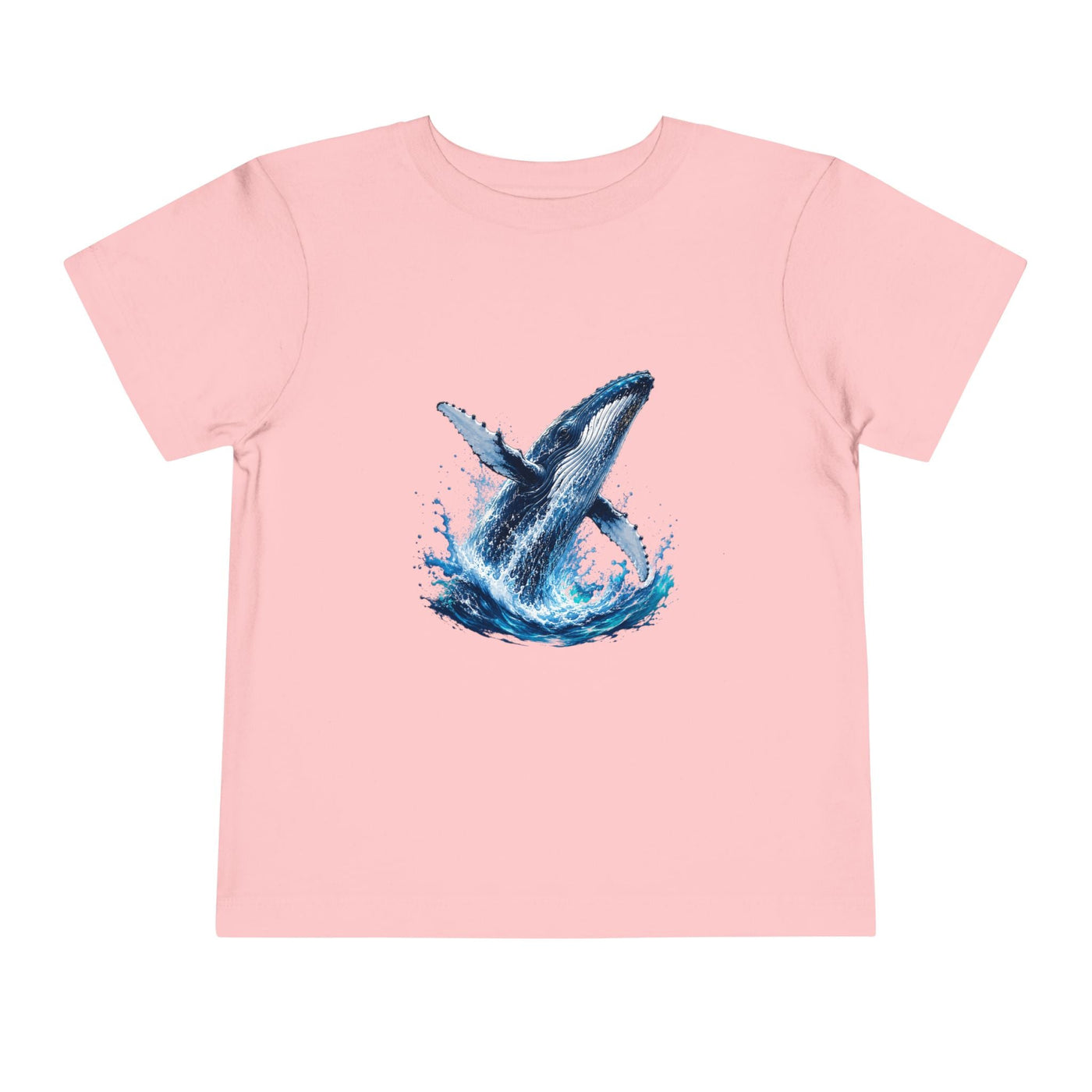Toddler Tee — Watercolor Breaching Whale Graphic - Front Patch Kids Co.