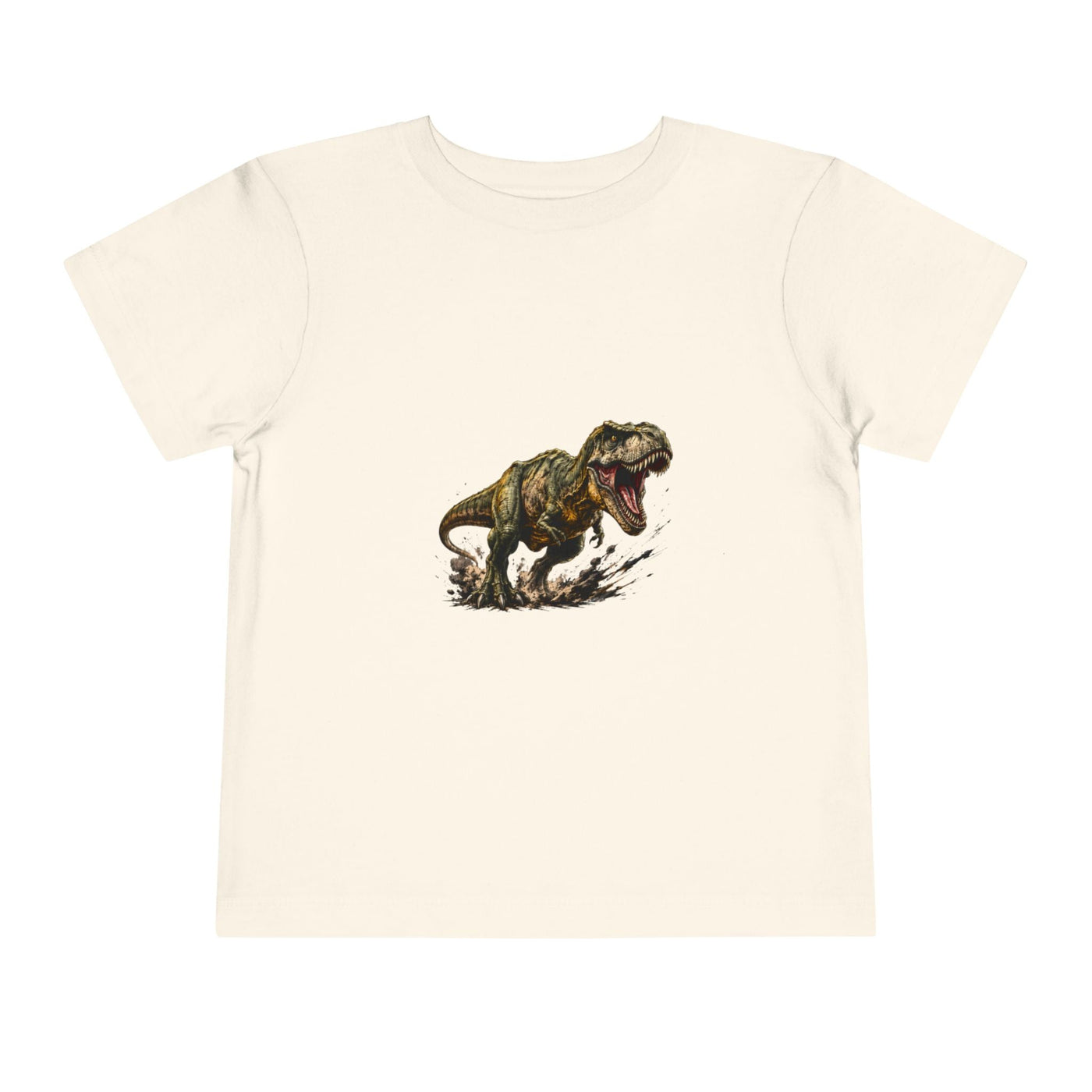 Toddler T‑Shirt — Roaring T‑Rex Dinosaur Graphic Tee for Kids - Front Patch Kids Co.