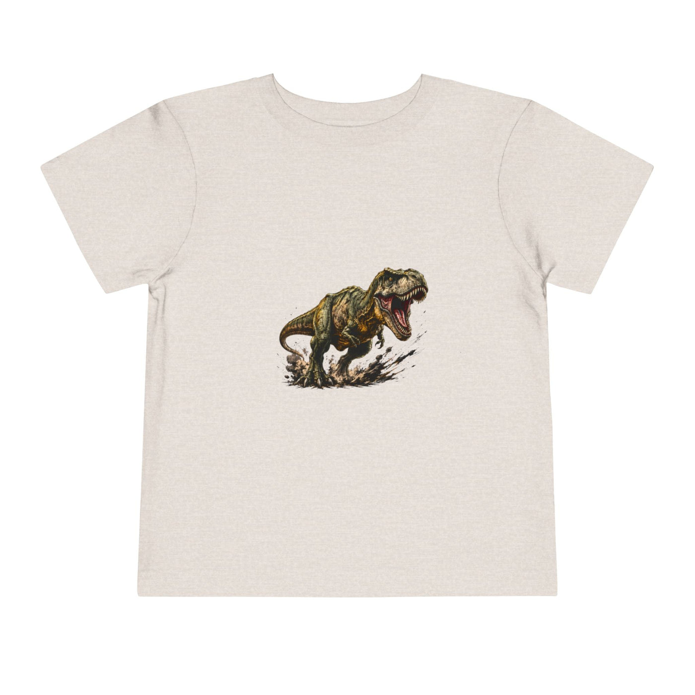 Toddler T‑Shirt — Roaring T‑Rex Dinosaur Graphic Tee for Kids - Front Patch Kids Co.