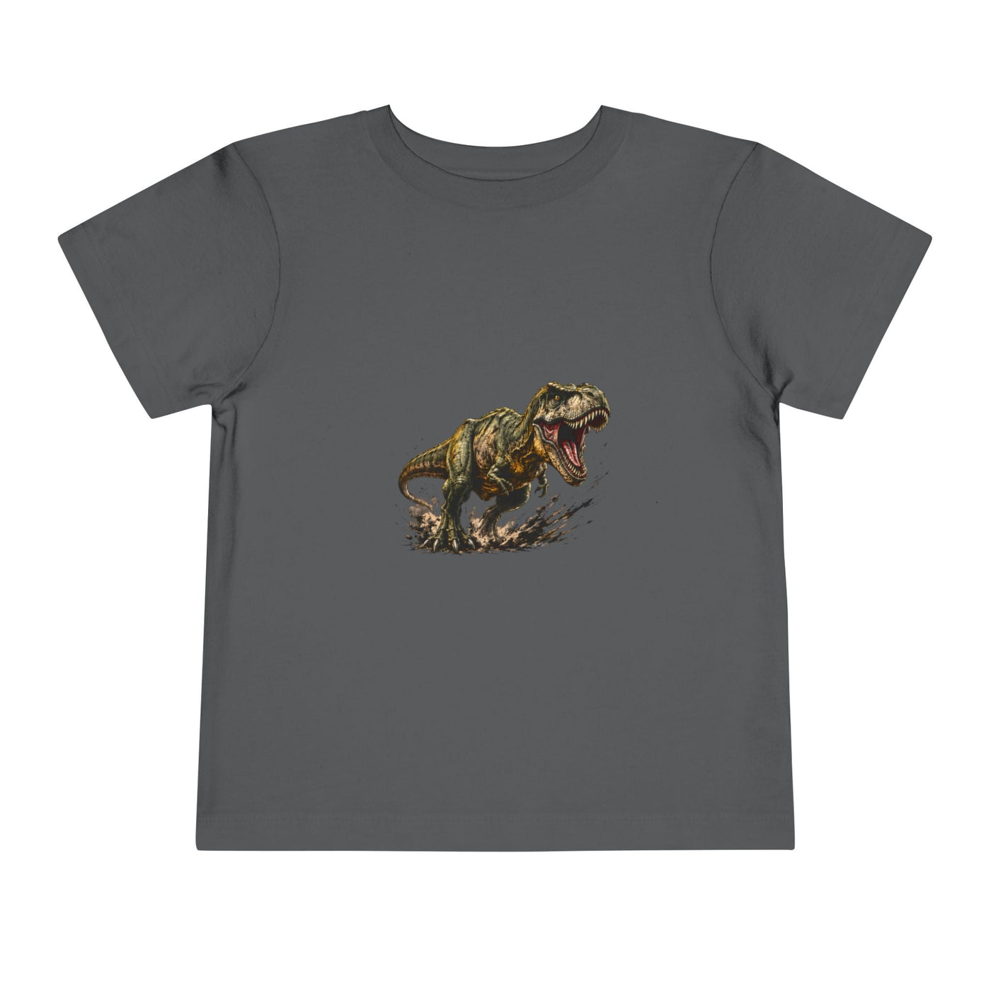 Toddler T‑Shirt — Roaring T‑Rex Dinosaur Graphic Tee for Kids - Front Patch Kids Co.