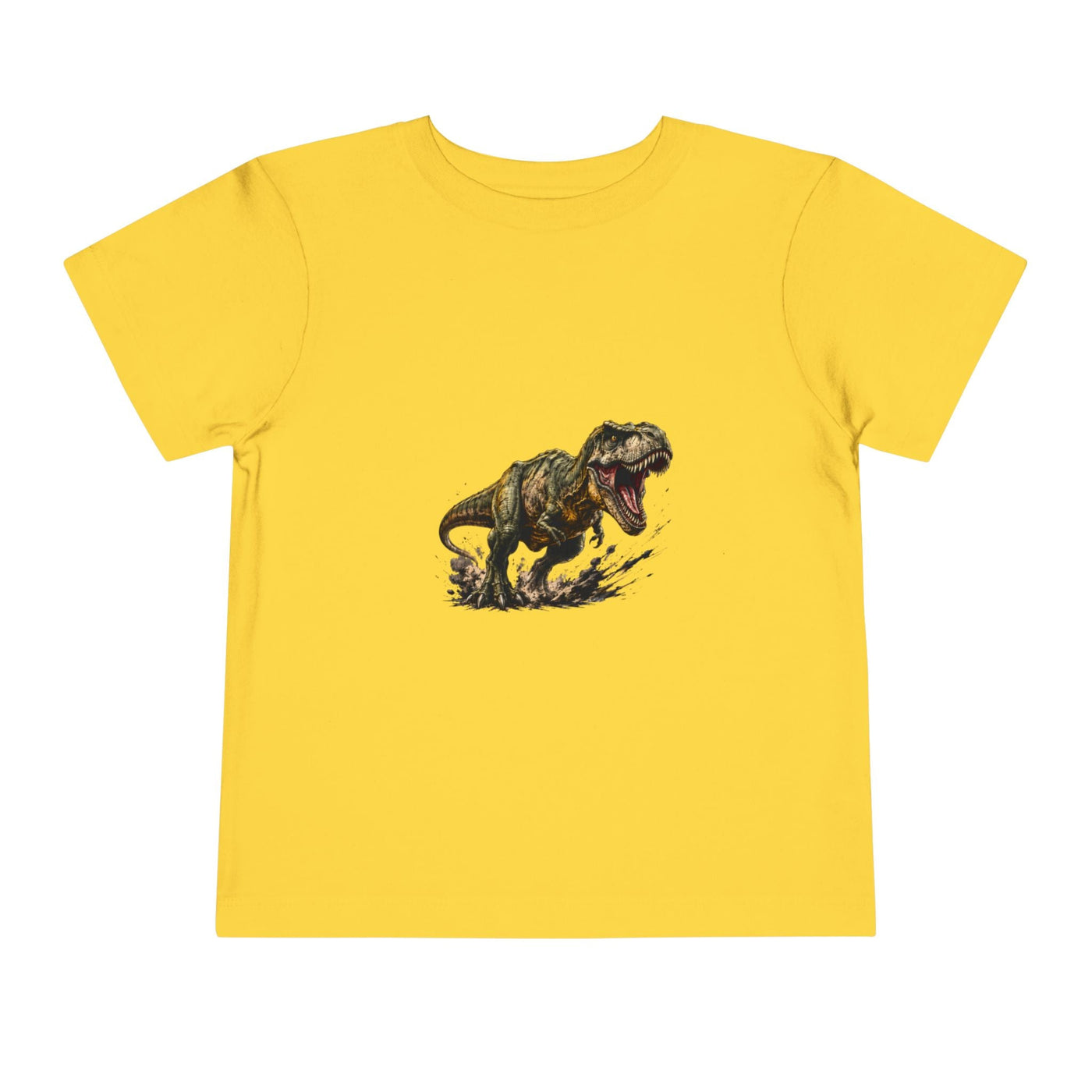 Toddler T‑Shirt — Roaring T‑Rex Dinosaur Graphic Tee for Kids - Front Patch Kids Co.
