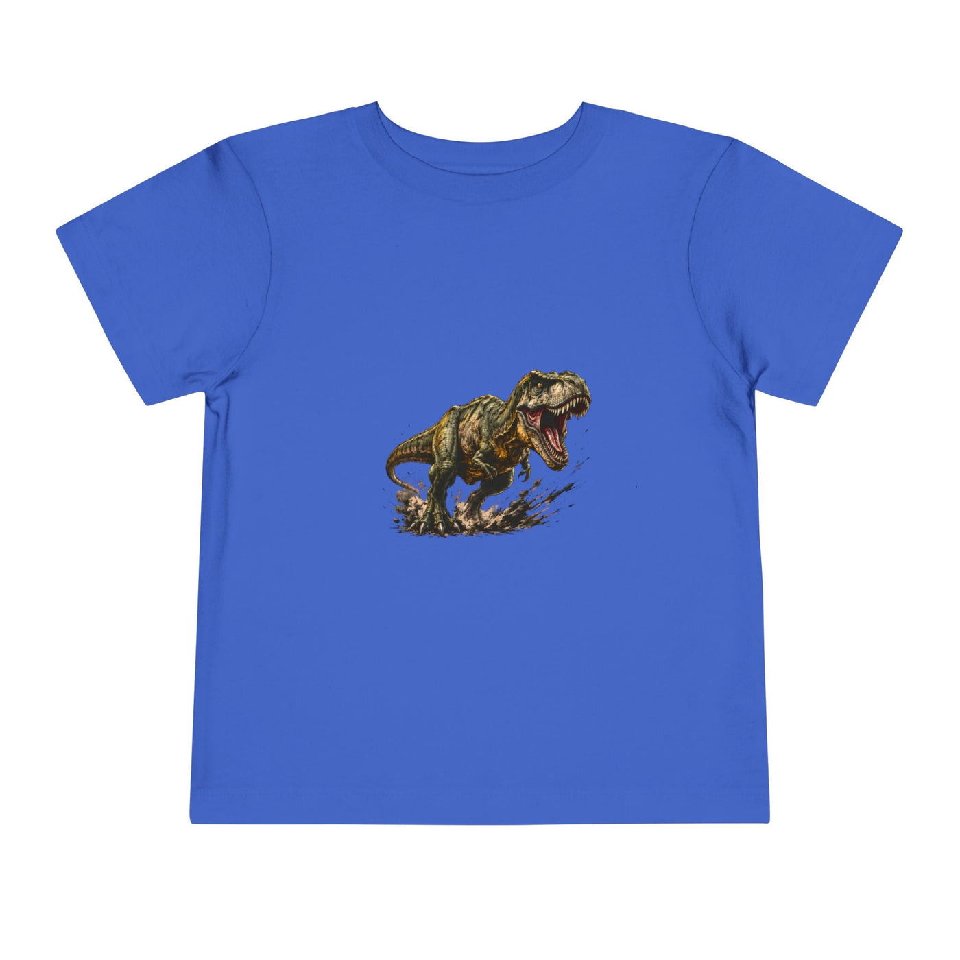 Toddler T‑Shirt — Roaring T‑Rex Dinosaur Graphic Tee for Kids - Front Patch Kids Co.